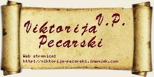 Viktorija Pecarski vizit kartica